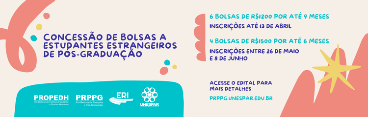 Edital de concessão de bolsas