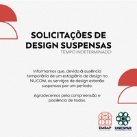 Serviços de design suspensos