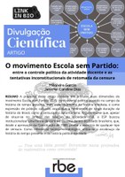 Artigo - O movimento Escola sem Partido: entre o controle político da atividade docente e as tentativas inconstitucionais de retomada da censura