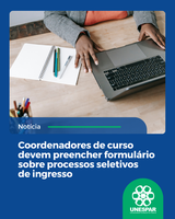 Coordenadores de curso devem preencher formulário sobre processos seletivos de ingresso
