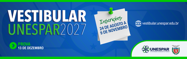 Vestibular Unespar 2027 está com inscrições abertas