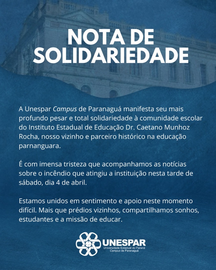 Nota de solidariedade